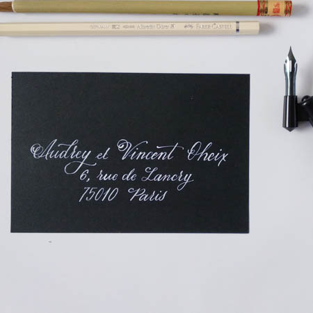 Caligrafía elegante para invitaciones